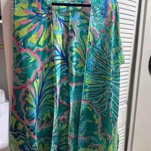 Colorful Sheer Open-Front Kimono / Cover-Up – Lightweight & Flowy